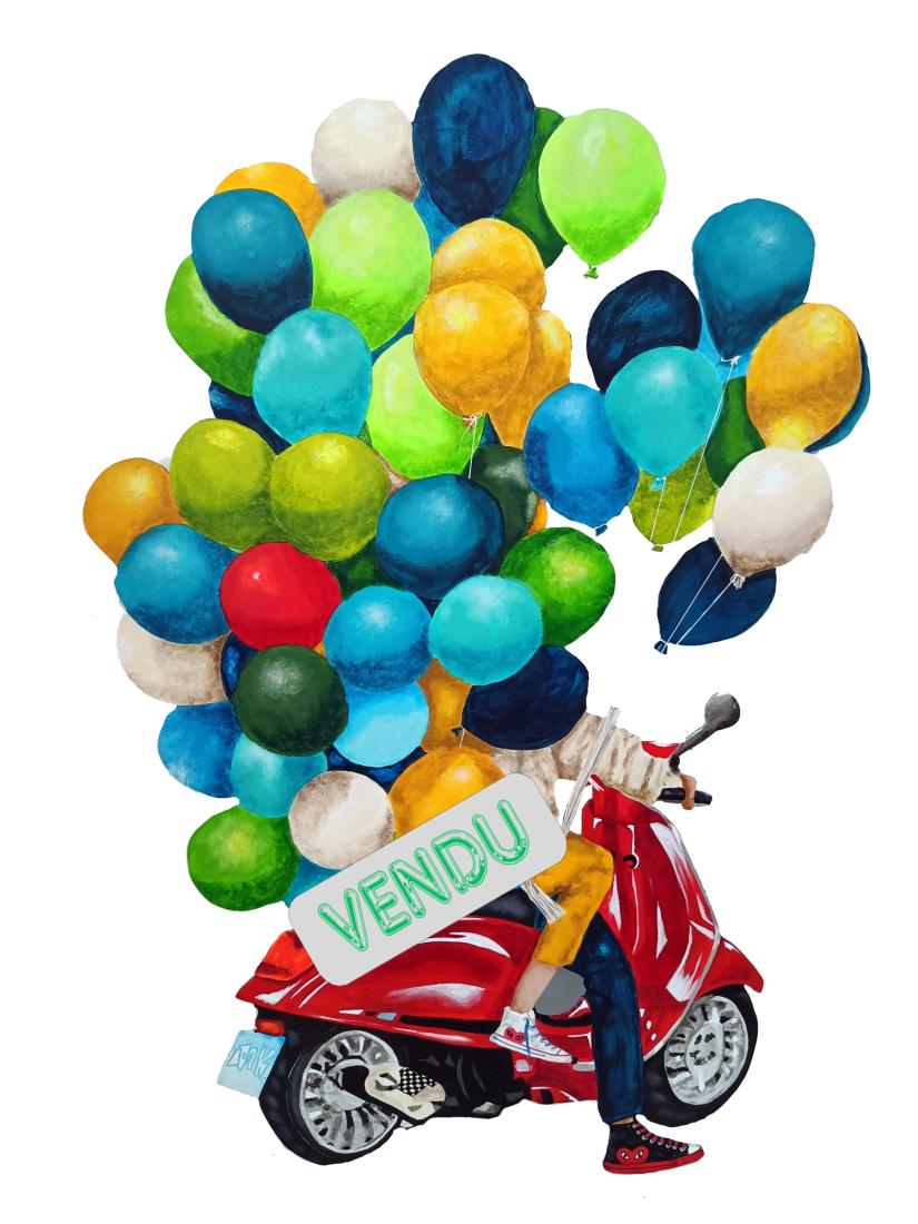 Hommage à La Vespa Parade 1 Hommage à La Vespa Parade 1